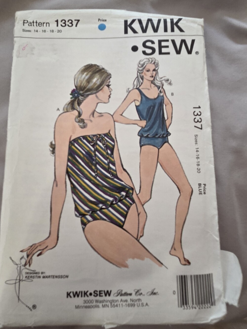 Kwik Sew 1337 Misses' Swimsuit Pattern